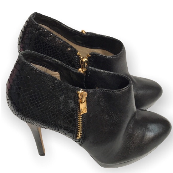 MICHAEL KORS York Platform Black Ankle Boots.. Size:8.5 - Picture 3 of 13